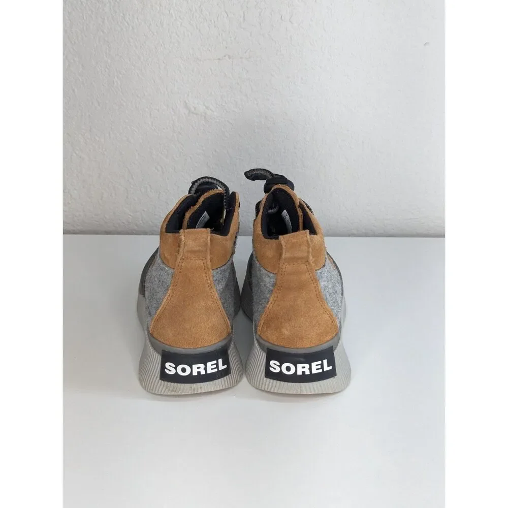 Sorel Out N About IV Classic Youth Waterproof Boot Kid's Size 1 Tan Gray Outdoor
